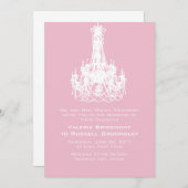 Invitation Mariage de coordination Cameo Pink (Devant / Derrière)