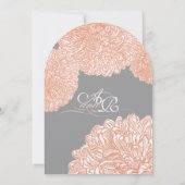 Invitation Mariage de corail Dahlia Peach (Dos)