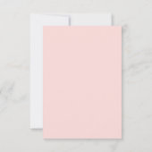 Invitation Mariage de corail tendance RSVP cadre or floral (Dos)