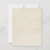 Invitation Mariage de cordage et de fer à cheval (Dos)