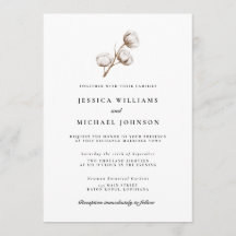 Mariage de coton rustique