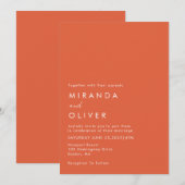 Invitation Mariage de coucher de soleil de Vérone (Devant / Derrière)
