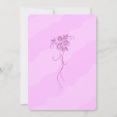 Invitation Mariage de couleur rose clair élégant (Devant)