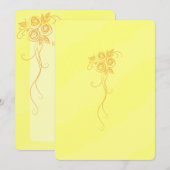 Invitation Mariage de couleur rose clair élégant (Devant / Derrière)