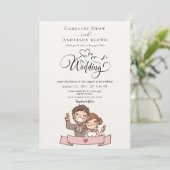 Invitation Mariage de Couple Anime (Debout devant)