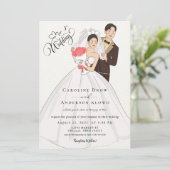 Invitation Mariage de Couple Anime (Debout devant)