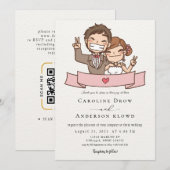 Invitation Mariage de Couple Anime (Devant / Derrière)