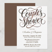 Invitation Mariage de Couple en Typographie Watercolor Mousse (Devant / Derrière)