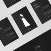Invitation Mariage de couple moderne noir et blanc