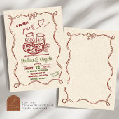 Invitation Mariage de couple parfait à main levée
