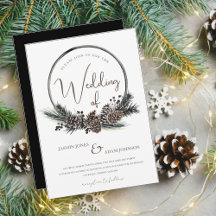 Mariage de couronne de Noël gothique noir et blanc