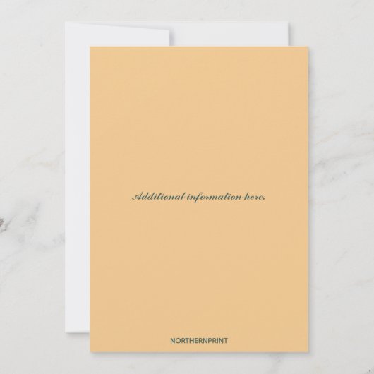 Invitation Mariage de couronne de printemps modifiable (Dos)