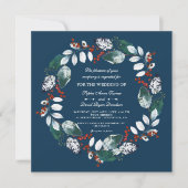 Invitation Mariage de couronne d'hiver (Devant)