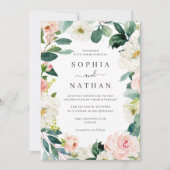 Invitation Mariage de couronne florale (Devant)