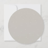 Invitation Mariage de courroie ronde Greige Snowberry+Eucalyp (Dos)