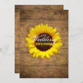 Invitation Mariage de cow-boy rustique (Devant / Derrière)