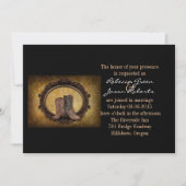 Invitation mariage de cowboy en détresse dans l'ouest (Devant)