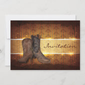 Invitation mariage de cowboy en détresse dans l'ouest (Devant)