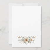 Invitation Mariage de crâne à longue couleur (Dos)