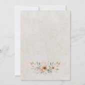 Invitation Mariage de crâne à longue couleur (Dos)