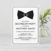 Invitation Mariage de Cravate de la de Bachelor Party Black (Debout devant)