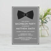 Invitation Mariage de Cravate de la de Bachelor Party Black (Debout devant)