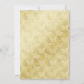 Invitation Mariage de cristal de coupe de champagne (Dos)