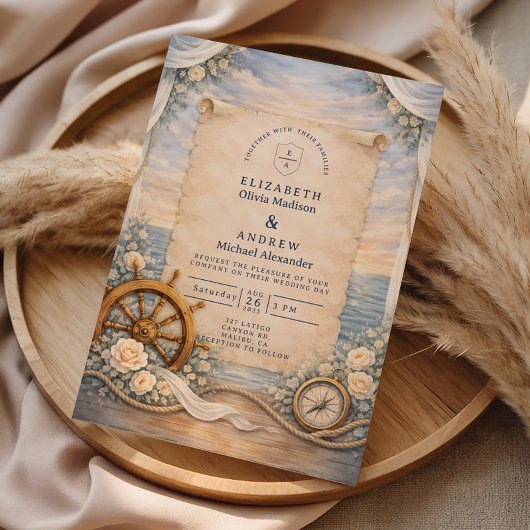 Invitation Mariage de Croisière de Destination