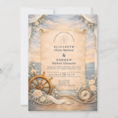 Invitation Mariage de Croisière de Destination (Devant)