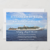 Invitation Mariage de croisière nautique de plage  (Devant)