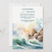 Invitation Mariage de croisière Tropical Seascape Beach (Devant)