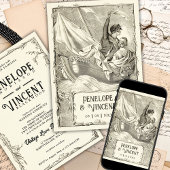 Invitation Mariage de croisière vintage