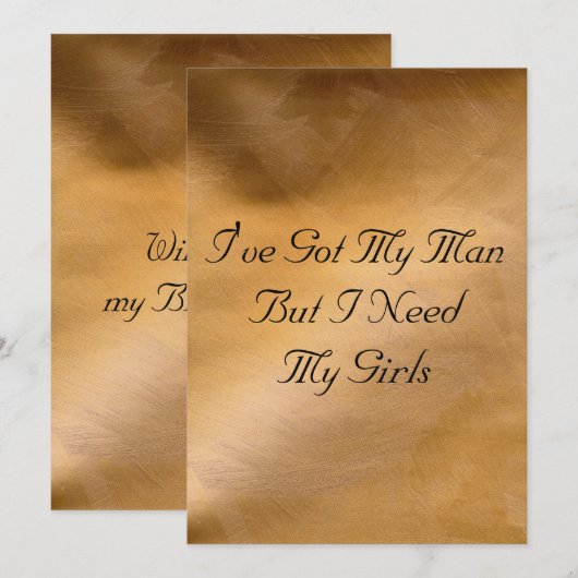 Invitation Mariage de cuivre (Devant / Derrière)