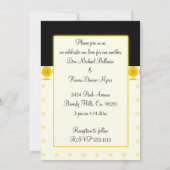 Invitation Mariage de Dandelion jaune printingtime (Dos)