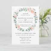Invitation Mariage de de fleurs de bracelet rustique (Debout devant)