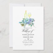 Invitation Mariage de dégustation de vin de pinte et de sauce (Devant)