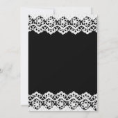 Invitation Mariage de dentelle blanche et de promesses (Dos)