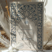 Invitation Mariage de dentelle islamique sophistiqué de la ma