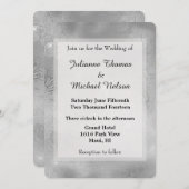 Invitation Mariage de dentelle romantique (Devant / Derrière)