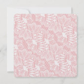 Invitation Mariage de dentelle rose (Dos)
