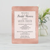 Invitation Mariage de dentelle rose Glam (Debout devant)