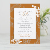 Invitation Mariage de dentelle russe (Debout devant)