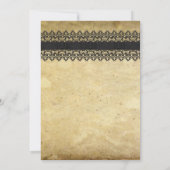 Invitation Mariage de dentelle Vintage (Dos)