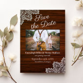 Invitation Mariage de dentelle Vintage