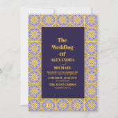 Invitation Mariage de design Talavera mexicain (Devant)