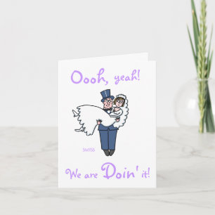 Invitation Mariage de dessin animé humoristique de la mariée 