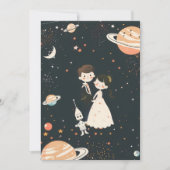 Invitation Mariage de dessin de Cosmos Science Fiction (Devant)