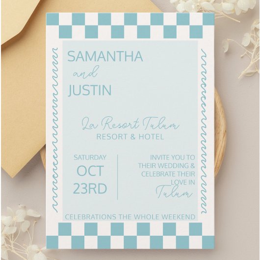 Invitation Mariage de destination