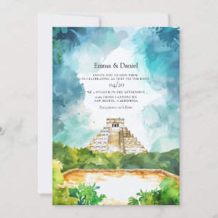 Invitation Mariage de destination à Cancun au Mexique