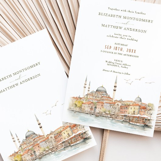 Invitation Mariage de destination à Istanbul Turquie